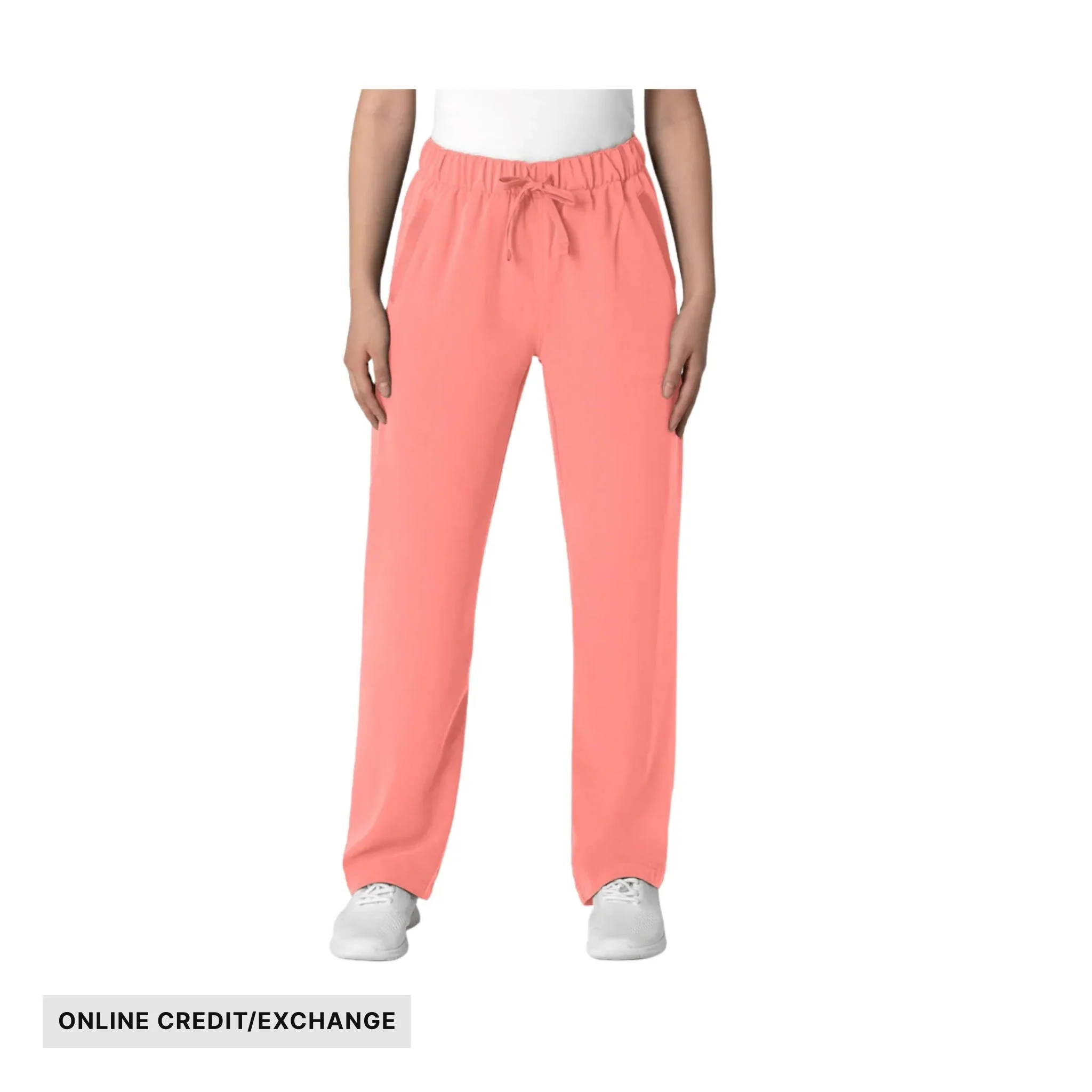 Wink Women's Nova Stovepipe High Low Hem Scrub Pant - Paradise Pink