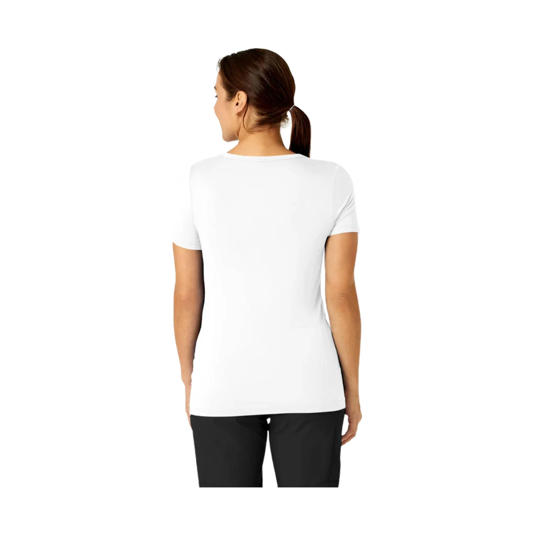 Wink Women's Silky Knit Short Sleeve Scrub Tee - White - Image 2