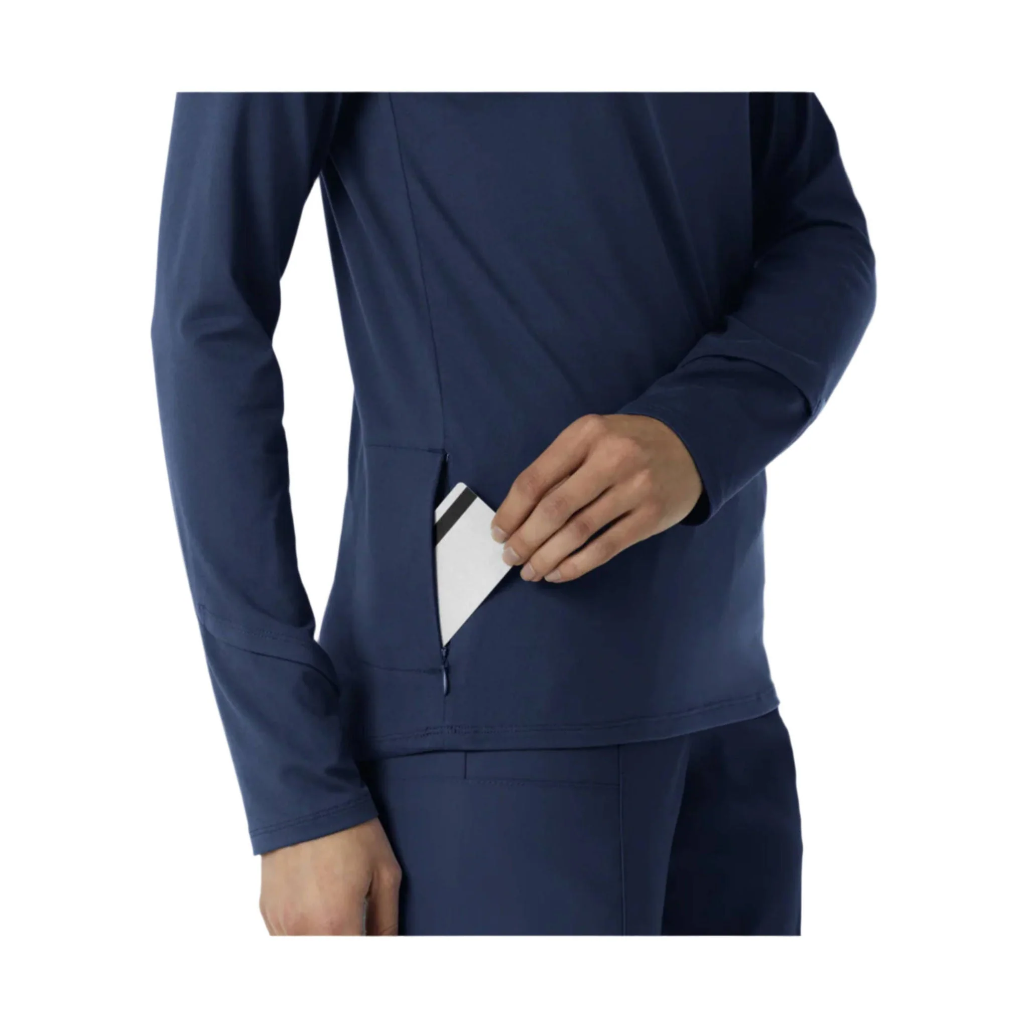Wink Women's Watch Window Quarter Zip Top - Navy - Image 6