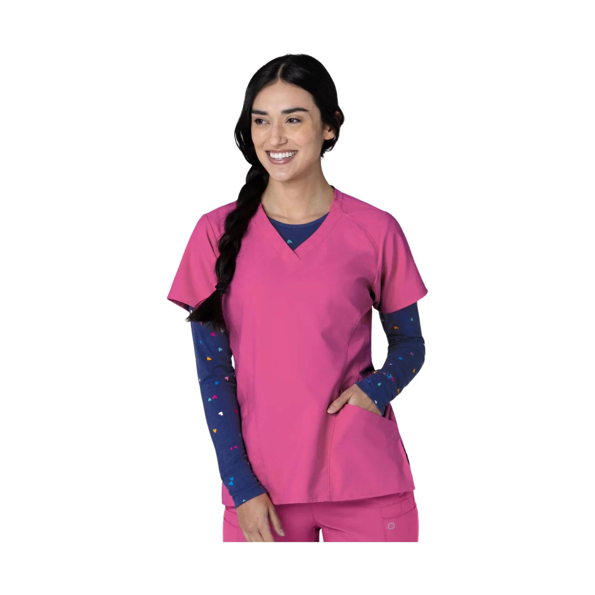 Wink Zoe Chloe Women's Silky Print Tee - Confetti Hearts Knit - Image 2