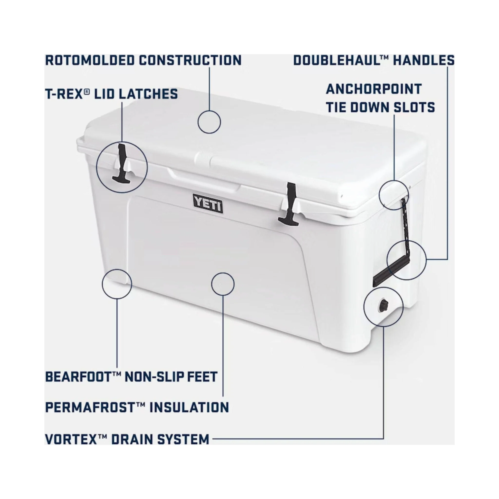 YETI Tundra 110 Hard Cooler - White - Image 7